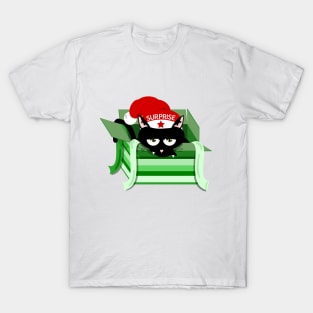 Naughty Cat Christmas Surprise T-Shirt